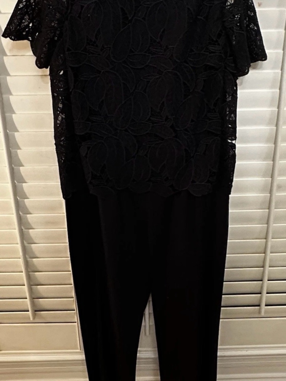 Tory Burch Black Top with Cream and Orange Logo Trim - Picture 3 of 5